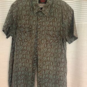 Men's Green Patterned Shirt